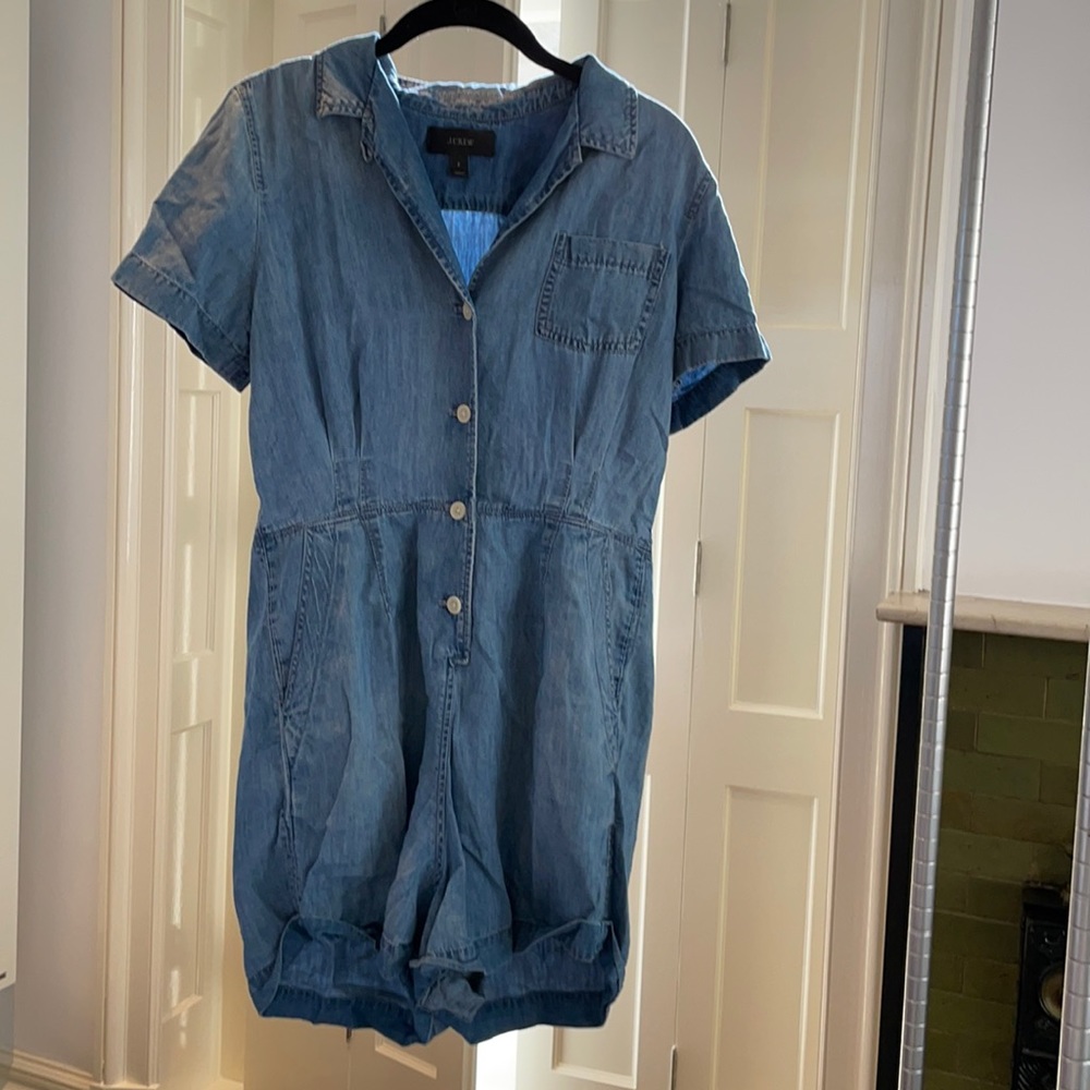 J Crew size 8 jean romper